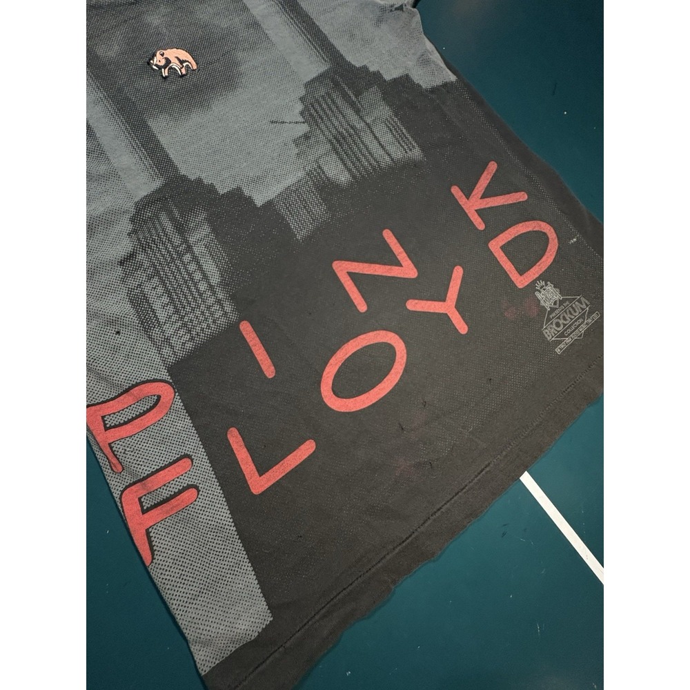 Vintage 90s Pink Floyd ANIMALS Brockum AOP Album Cover T-Shirt Size Large 1992 - Picture 3 of 15